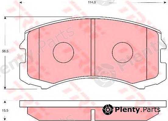  TRW part GDB7618 Brake Pad Set, disc brake