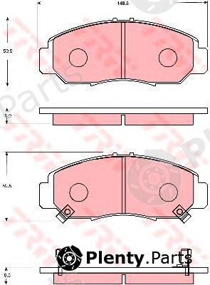  TRW part GDB7634 Brake Pad Set, disc brake