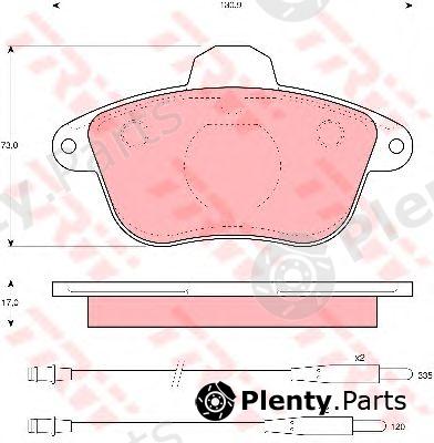  TRW part GDB796 Brake Pad Set, disc brake