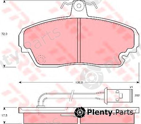  TRW part GDB851 Brake Pad Set, disc brake