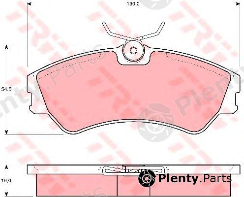  TRW part GDB862 Brake Pad Set, disc brake