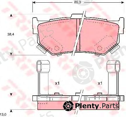  TRW part GDB884 Brake Pad Set, disc brake