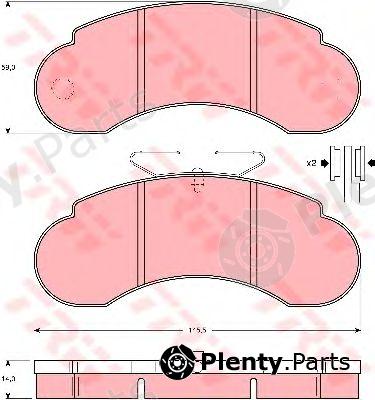  TRW part GDB950 Brake Pad Set, disc brake