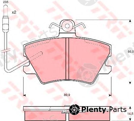  TRW part GDB968 Brake Pad Set, disc brake
