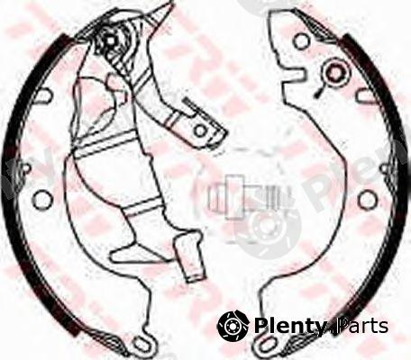  TRW part GS8225 Brake Shoe Set