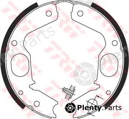  TRW part GS8695 Brake Shoe Set, parking brake