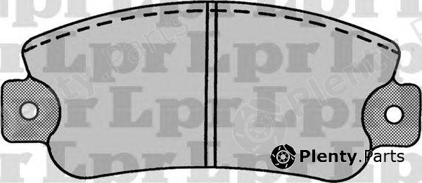  LPR part 05P021 Brake Pad Set, disc brake