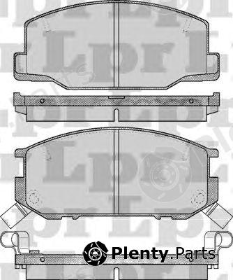  LPR part 05P553 Brake Pad Set, disc brake