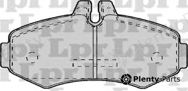  LPR part 05P672 Brake Pad Set, disc brake