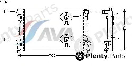  AVA QUALITY COOLING part AI2158 Radiator, engine cooling