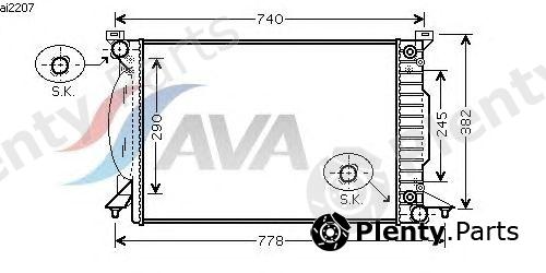  AVA QUALITY COOLING part AI2207 Radiator, engine cooling