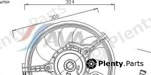  AVA QUALITY COOLING part AI7504 Fan, radiator