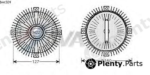  AVA QUALITY COOLING part BWC324 Clutch, radiator fan
