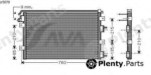  AVA QUALITY COOLING part CR5078 Condenser, air conditioning