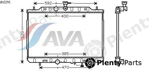  AVA QUALITY COOLING part DN2291 Radiator, engine cooling