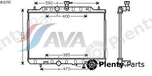  AVA QUALITY COOLING part DN2292 Radiator, engine cooling