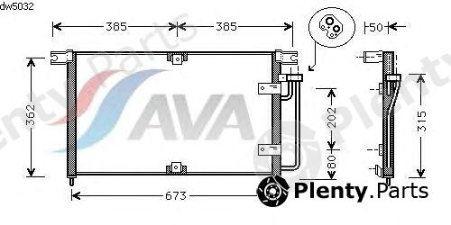  AVA QUALITY COOLING part DW5032 Condenser, air conditioning