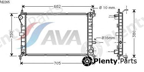  AVA QUALITY COOLING part FD2265 Radiator, engine cooling