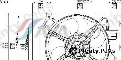  AVA QUALITY COOLING part FD7513 Fan, radiator