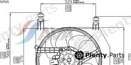  AVA QUALITY COOLING part FD7525 Fan, radiator