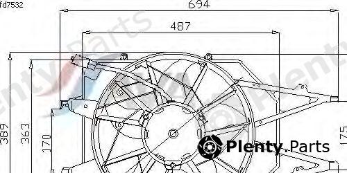  AVA QUALITY COOLING part FD7532 Fan, radiator