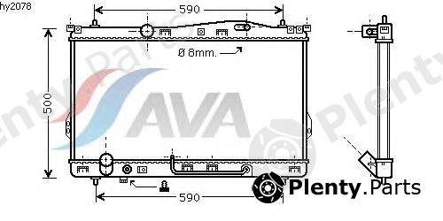  AVA QUALITY COOLING part HY2078 Radiator, engine cooling