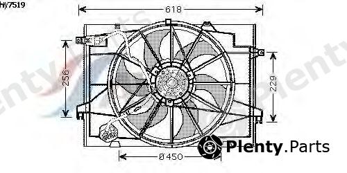  AVA QUALITY COOLING part HY7519 Fan, radiator