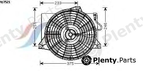  AVA QUALITY COOLING part HY7521 Fan, radiator
