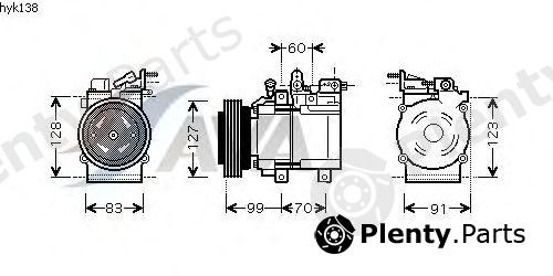  AVA QUALITY COOLING part HYK138 Compressor, air conditioning