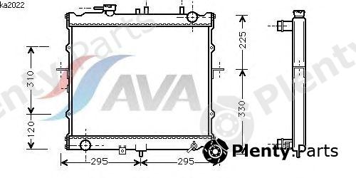  AVA QUALITY COOLING part KA2022 Radiator, engine cooling