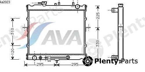  AVA QUALITY COOLING part KA2023 Radiator, engine cooling