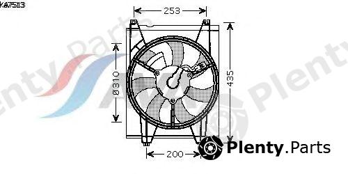 AVA QUALITY COOLING part KA7513 Fan, radiator