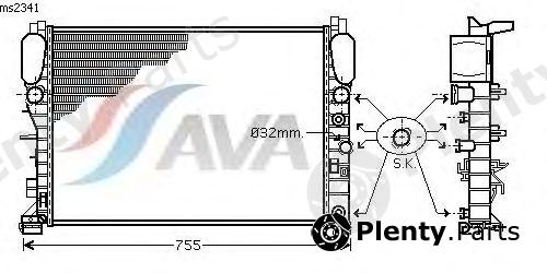  AVA QUALITY COOLING part MS2341 Radiator, engine cooling