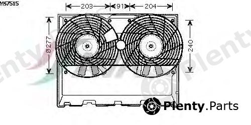  AVA QUALITY COOLING part MS7515 Fan, radiator