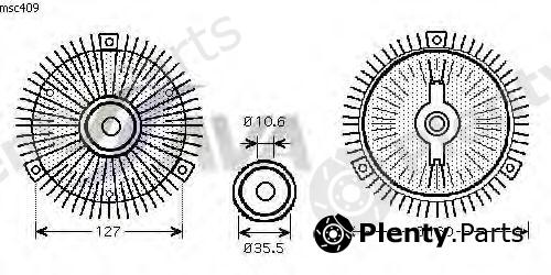  AVA QUALITY COOLING part MSC409 Clutch, radiator fan