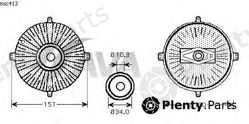  AVA QUALITY COOLING part MSC413 Clutch, radiator fan