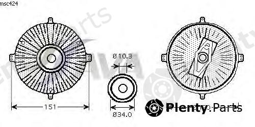  AVA QUALITY COOLING part MSC424 Clutch, radiator fan