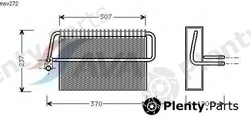  AVA QUALITY COOLING part MSV272 Evaporator, air conditioning