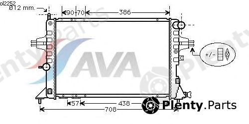 AVA QUALITY COOLING part OL2252 Radiator, engine cooling