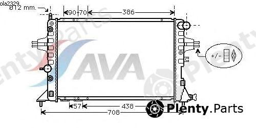  AVA QUALITY COOLING part OLA2329 Radiator, engine cooling