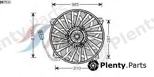  AVA QUALITY COOLING part PE7531 Fan, radiator