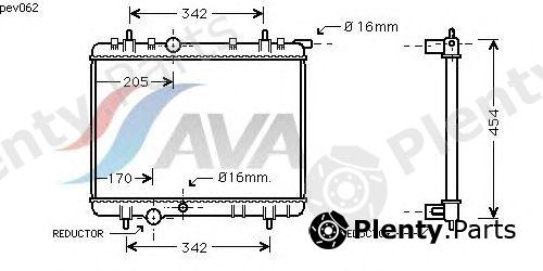  AVA QUALITY COOLING part PEV062 Evaporator, air conditioning