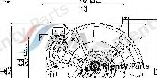  AVA QUALITY COOLING part SB7501 Fan, radiator
