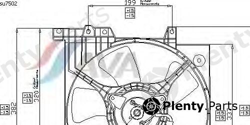  AVA QUALITY COOLING part SU7502 Fan, radiator
