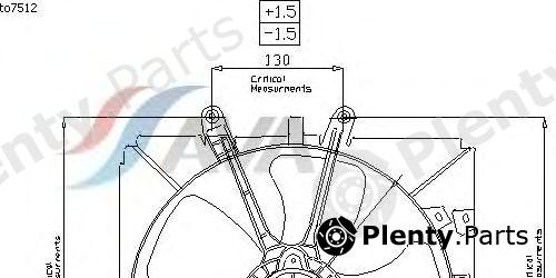  AVA QUALITY COOLING part TO7512 Fan, radiator