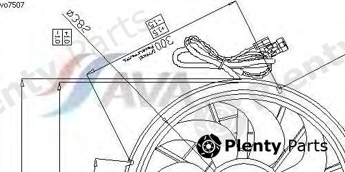  AVA QUALITY COOLING part VO7507 Fan, radiator