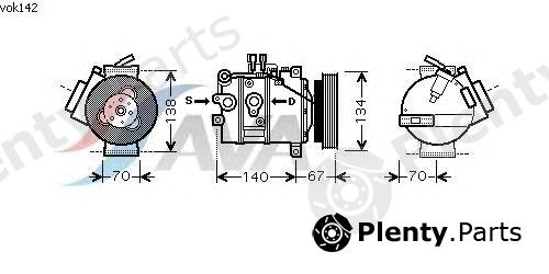  AVA QUALITY COOLING part VOK142 Compressor, air conditioning