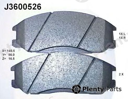 NIPPARTS part J3600526 Brake Pad Set, disc brake