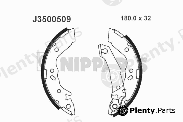  NIPPARTS part J3500509 Brake Shoe Set