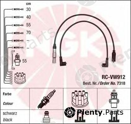  NGK part 7318 Ignition Cable Kit